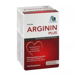 ARGININ PLUS Vitamin B1+B6+B12+Kyselina listová potahované tablety, 120 ks