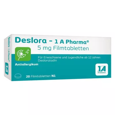DESLORA-1A Pharma 5 mg potahované tablety, 20 ks