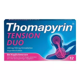 THOMAPYRIN TENSION DUO 400 mg/100 mg potahované tablety, 12 ks