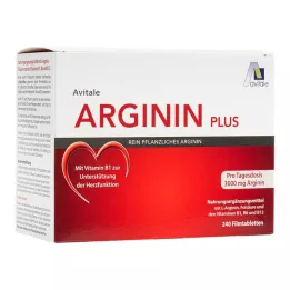 ARGININ PLUS Vitamin B1+B6+B12+Kyselina listová potahované tablety, 240 ks