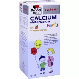 Doppelherz Vápník + hořčík rodinné tekuté dietní doplněk., 250 ml