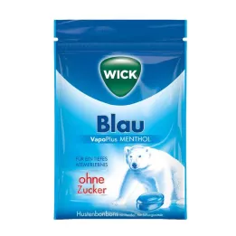 WICK BLAU Mentolové bonbony bez sáčku od cukru, 72 g