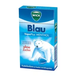 Wick Blue Vapoplus menthol kašel Bonbons, 46 g