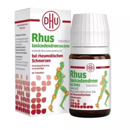 RHUS TOXICODENDRON D 6 tablet na revmatické bolesti, 80 ks