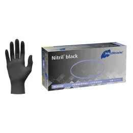 Nitrilová černá Unt.Glove nesterilní bezpudrová velikost XL, 100 kusů