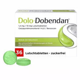 DOLO-DOBENDAN 1,4 mg/10 mg pastilky, 36 ks