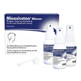 MINOXICUTAN Muži 50 mg/ml sprej, 3X60 ml