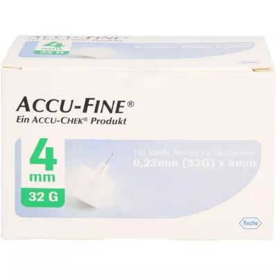 ACCU FINE sterilní jehly f.insulinpens 4 mm 32 g, 100 ks
