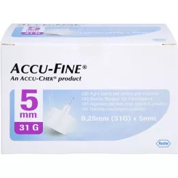 ACCU FINE sterilní jehly f.insulinpens 5 mm 31 g, 100 ks