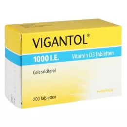 VIGANTOL 1 000, tj. Tablety vitaminu D3, 200 ks