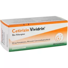 CETIRIZIN Vividrin 10 mg filmových tablet, 100 ks