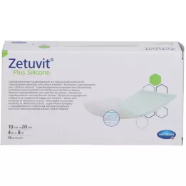 ZETUVIT Plus silikonové sterilní 10x20 cm, 10 ks
