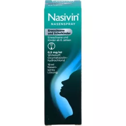 NASIVIN Nosní sprej pro dospělé a školáky, 10 ml