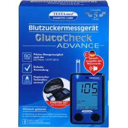 TESTAMED GlucoCheck Advance Star.-Kit Mg/DL MMOL/L, 1 ks