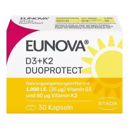 EUNOVA DuoProtect D3+K2 1000 IU/80 μg kapsle, 30 ks