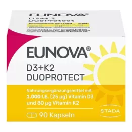 EUNOVA DuoProtect D3+K2 1000 IU/80 μg kapsle, 90 ks