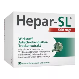 HEPAR-SL 640 mg potahované tablety, 50 ks