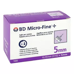 BD MICRO-FINE+ Jehly do per 0,25x5 mm, 100 ks