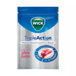 Wick Triptictace naplněné kašli sladkosti bez cukru, 72 g