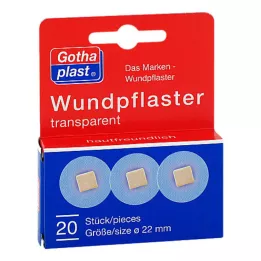 GOTHAPLAST Sádra na rány 2,2 cm transparentní, 20 ks