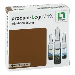 Procaine-Loges 1% injekční roztok ampulky, 10X2 ml