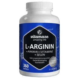 Vitamaze | L-arginin + piperin + vitamíny + selen, 360 ks