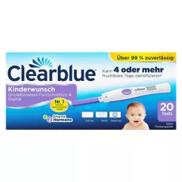 CLEARBLUE Ovulační test pokročilý &amp; digitální, 20 ks