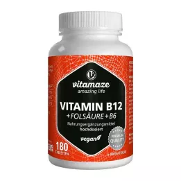 Vitamaze | Vitamin B12 + kyselina listová + B6, 180 ks