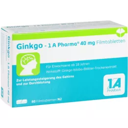 Ginkgo 1A Pharma 40 mg potahované tablety, 60 ks