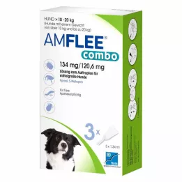 Amflee Combo 134 / 120,6 mg lsg.z.autr. Pro psy 10-20 kg, 3 ks