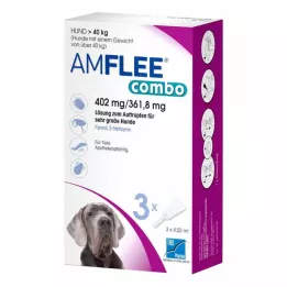 Amflee Combo 402 / 361,8 mg lsg.z.afl. Pro psy nad 40 kg, 3 ks