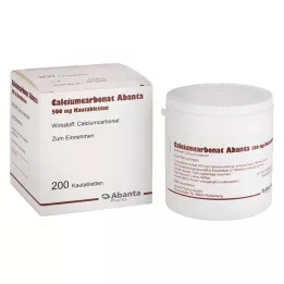 CALCIUMCARBONAT ABANTA 500 mg žvýkací tablety, 200 ks