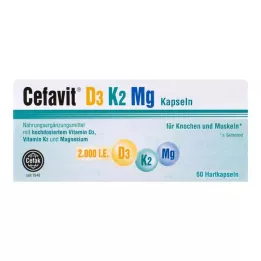 CEFAVIT D3 K2 Mg 2 000 IU tvrdé tobolky, 60 ks