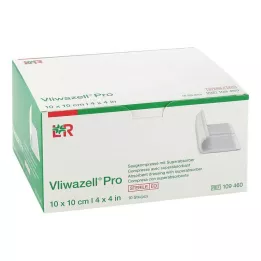 VLIWAZELL Pro superabsorpční komprese sterilní 10x10 cm, 10 ks