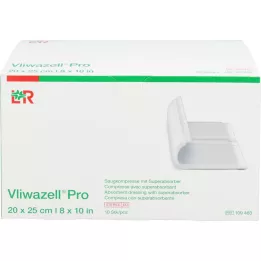 VLIWAZELL Pro superabsorpční komprese sterilní 20x25 cm, 10 ks