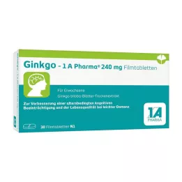 GINKGO-1A Pharma 240 mg potahované tablety, 30 ks