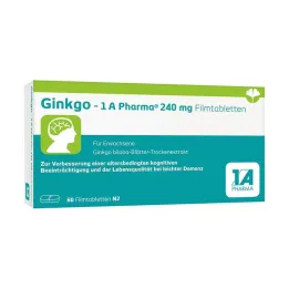 Ginkgo – 1 A Pharma® 240 mg potahované tablety, 60 ks