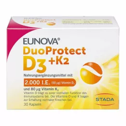 EUNOVA DuoProtect D3+K2 2000 IU/80 μg kapsle, 30 ks