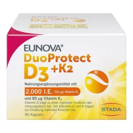 EUNOVA DuoProtect D3+K2 2000 IU/80 μg kapsle, 90 ks