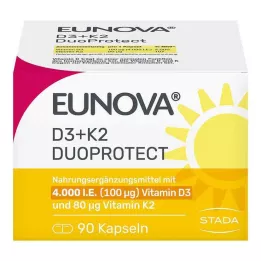 EUNOVA DuoProtect D3+K2 4000 IU/80 μg kapsle, 90 ks