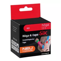HÖGA-K-TAPE Hedvábí 5 cmx5 m l.fr.červený kinesiol.Tape, 1 ks