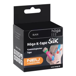 HÖGA-K-TAPE Hedvábí 5 cmx5 m l.fr.černý kinesiol.Tape, 1 ks