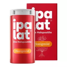 IPALAT Krční pastilky medové jemné bez mentolu bez cukru, 40 ks