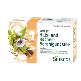 SIDROGA Zklidňující čajový filtrační sáček na hrdlo a hltan, 20X1,75 g