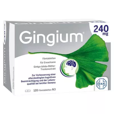 GINGIUM 240 mg potahované tablety, 120 ks GINGIUM 240 mg potahované tablety, 120 ks