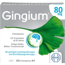 GINGIUM 80 mg potahované tablety, 120 ks