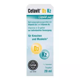 CEFAVIT D3 K2 Tekuté pur kapky pro perorální podání, 20 ml