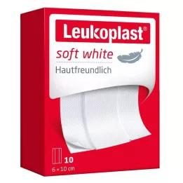LEUKOPLAST měkká bílá omítka 6x10 cm, 10 ks