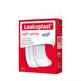 LEUKOPLAST měkká bílá Str.19x72mm 12St/38x72mm 8St, 20 St