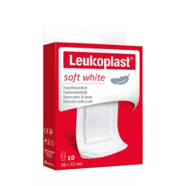 LEUKOPLAST měkké bílé omítkové pásky 38x72 mm, 10 ks